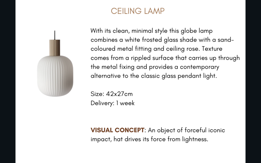 Minimalist globe lamp in frosted white for a contemporary pendant light